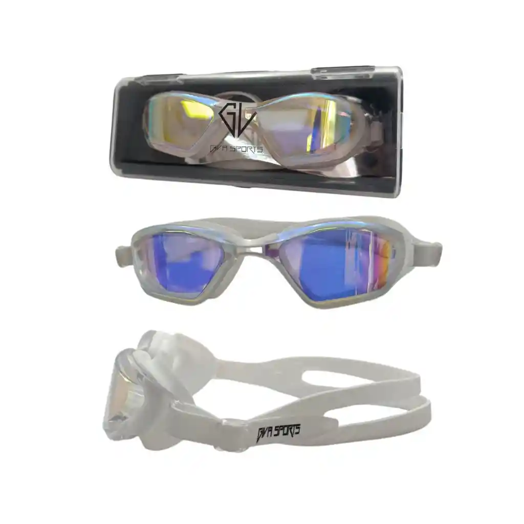 Gafas De Natación Con Protección Uv, Anti Fog - M2207/ Blanco