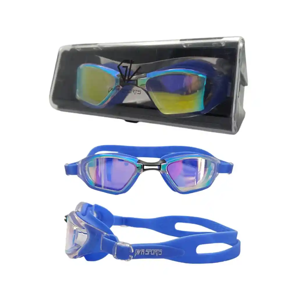 Gafas De Natación Con Protección Uv, Anti Fog - M2207/ Azul Rey