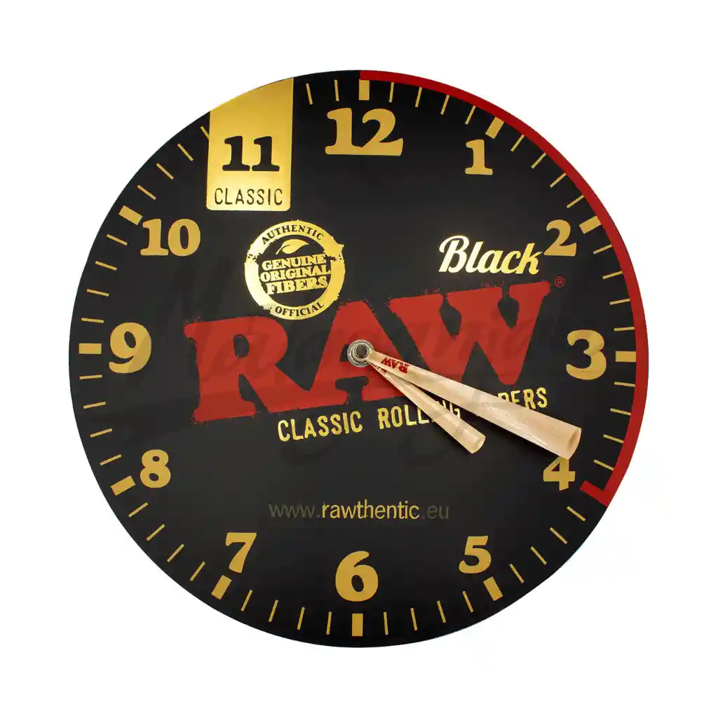 Raw Black Wall Clock