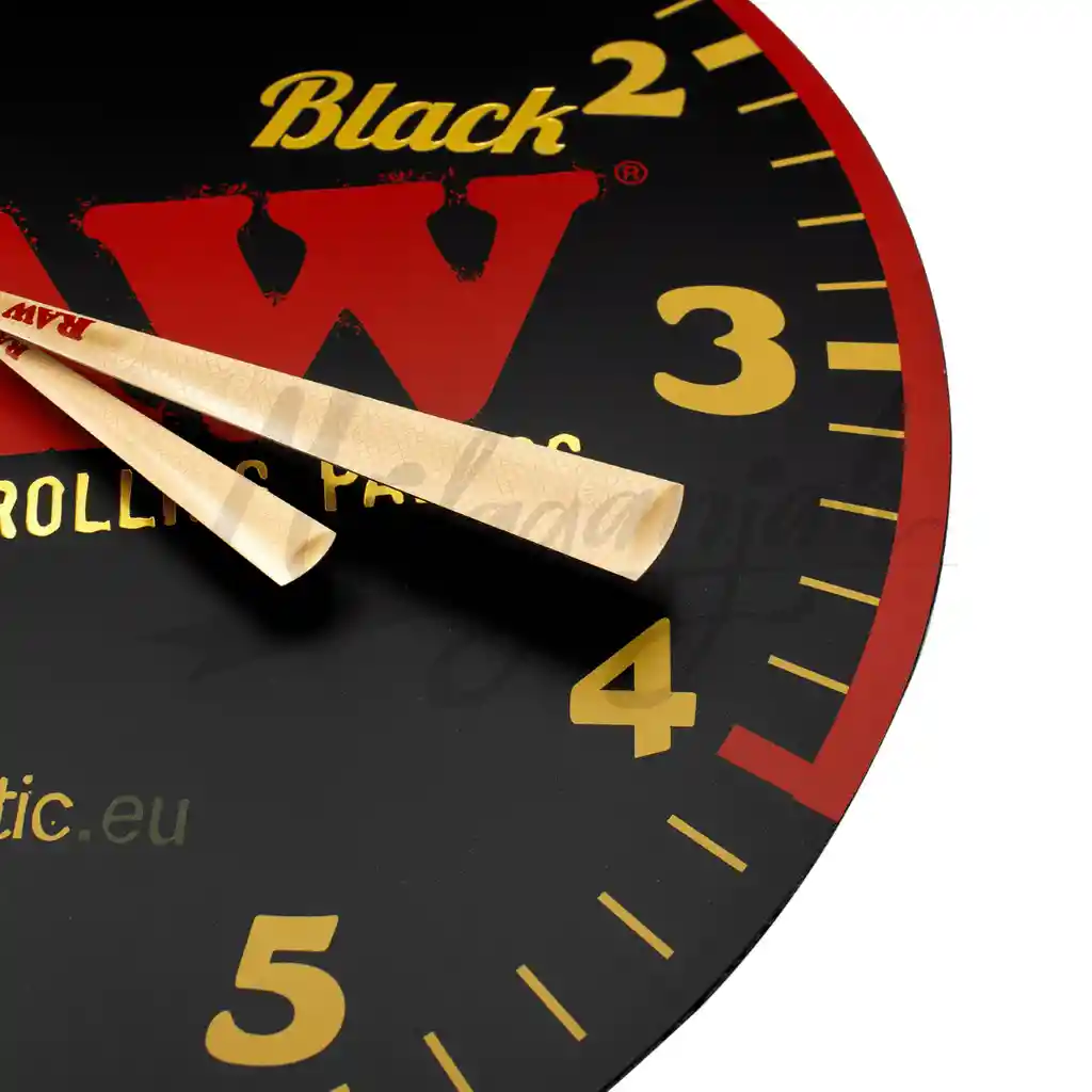 Raw Black Wall Clock