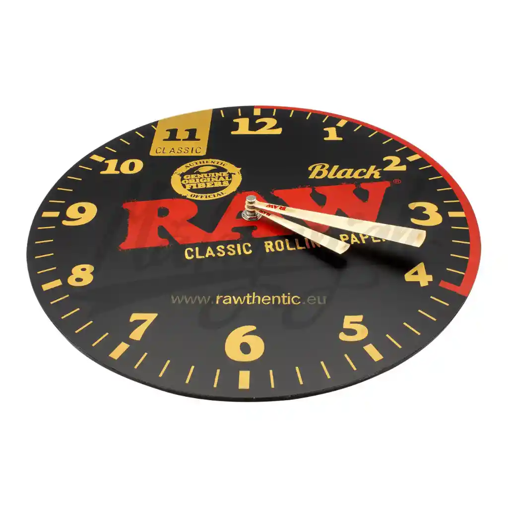 Raw Black Wall Clock