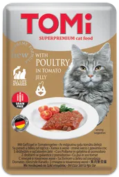 Alimento Humedo Para Gato Superpremium Tomi 100 Gr Aves De Corral En Gelatina De Tomate, Grain Free