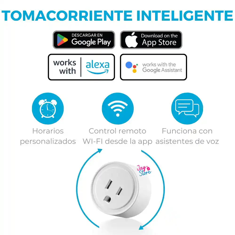 Setx4 Tomacorriente Inteligente Alexa Google Home Wifi 2.4g