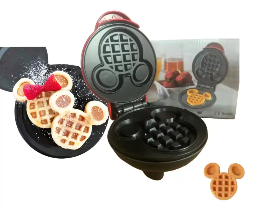 Mini Wafflera Electrcia Mickey Antihaderente