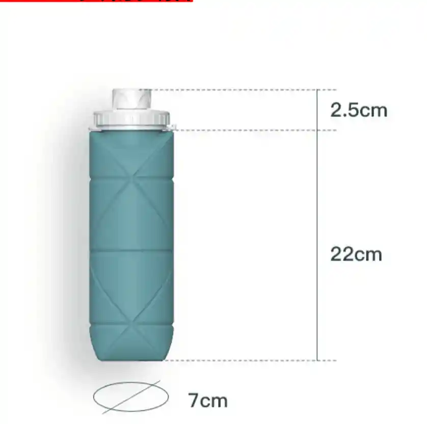 Termo Plegable Silicona 600 Ml