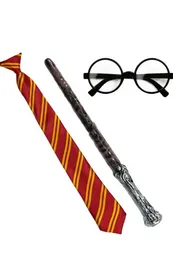 Kit Harry Potter Con Corbata, Barita Magica Y Gafas Disfraz Halloween