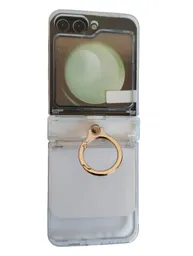 Estuche Para Samsung Galaxy Z Flip 6 Con Anillo Glass Clear