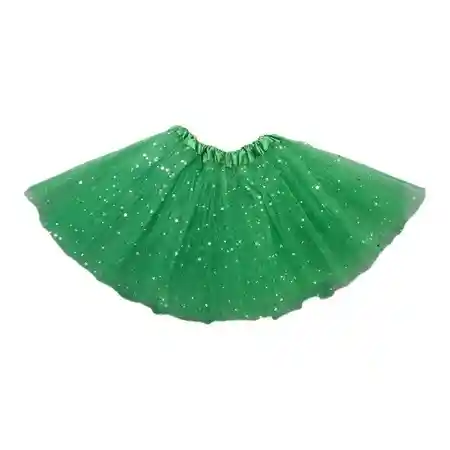 Tutu De Niña Color Verde Con Lentejuelas Brillantes Escarchado Falda Ballet Malla Elástica Tutu Vestido Bailarina Disfraz Halloween