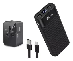 Power Bank Viajera 20.000 Mah Con Convertidor Europeo Duo