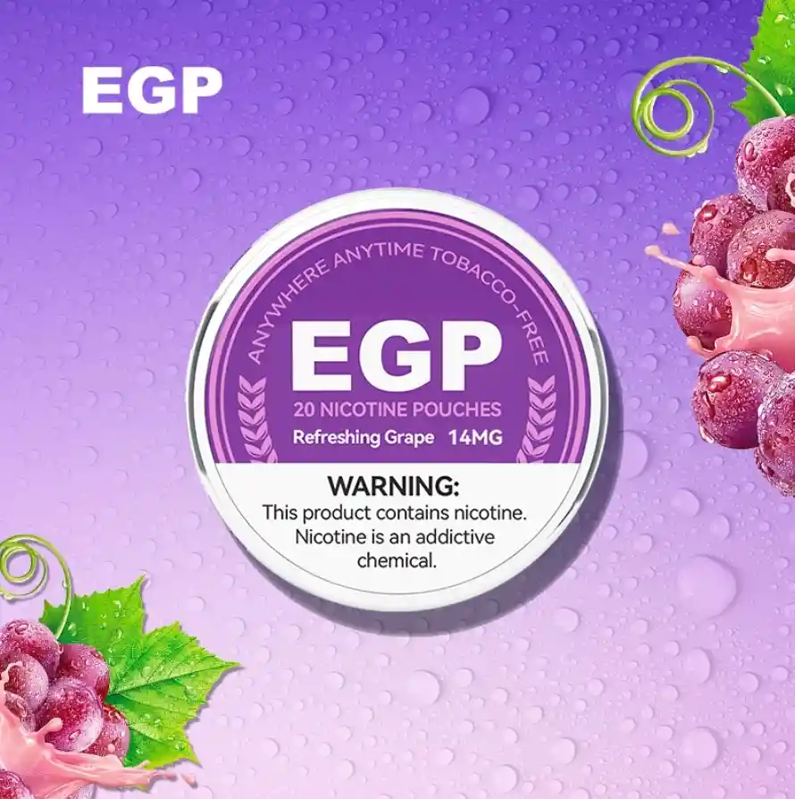 Egp Refreshing Grape 14mg - Parches De Nicotina, Nicotine Pouches