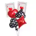 Globos De Cartas De Casino-poker X6