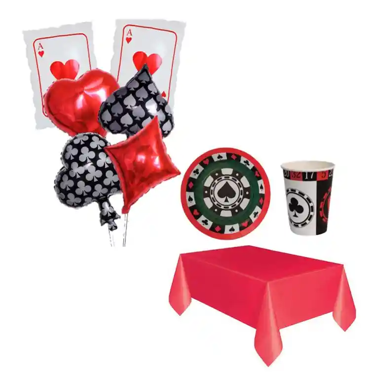 Kit Decoración De Juego Casino