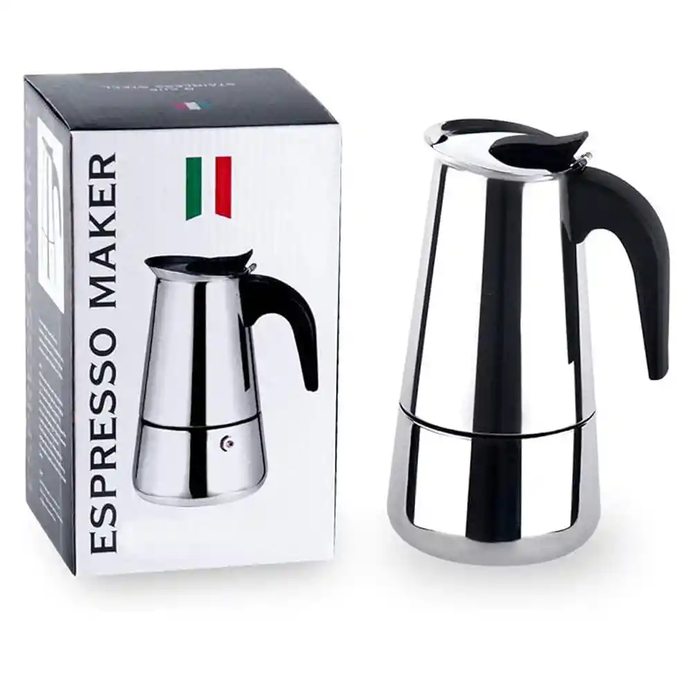 Cafetera Italiana Espresso 6 Tazas Estufa Iu-6cs Manual Acero