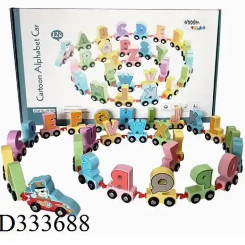 Tren Abecedario Didáctico Madera Niños