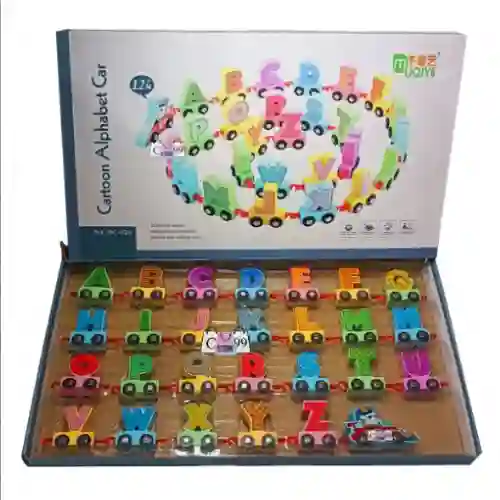 Tren Abecedario Didáctico Madera Niños