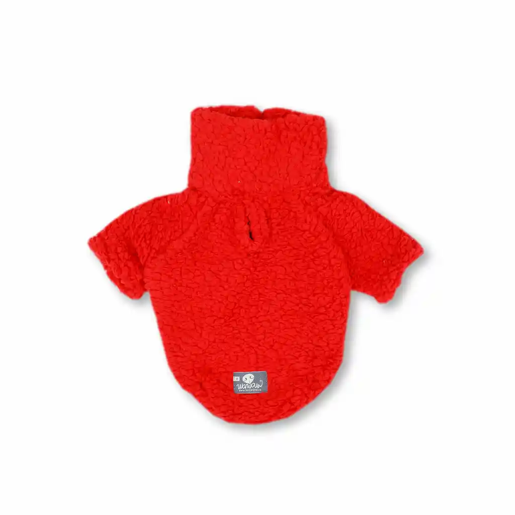 Saco 2xl Cuello Alto Borrego Rojo