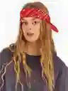 Pañoleta Para El Cabello Unisex Clásica Roja Bandana Retro Balaca Pelo