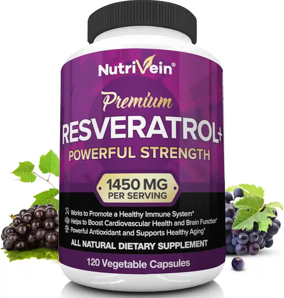 Nutrivein Resveratrol 1450mg Premium 120 Cápsulas