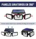 Lampara Solar Led Exterior Sensor Movimiento 3 Direccion