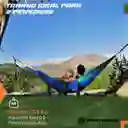 Hamaca Doble Xl Para Campamento Excursion Viaje De 500 Libras 52 Bits Color Azul