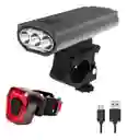 Luz Para Bicicleta Biliteset01 Delantera Y/o Trasera Color Negro