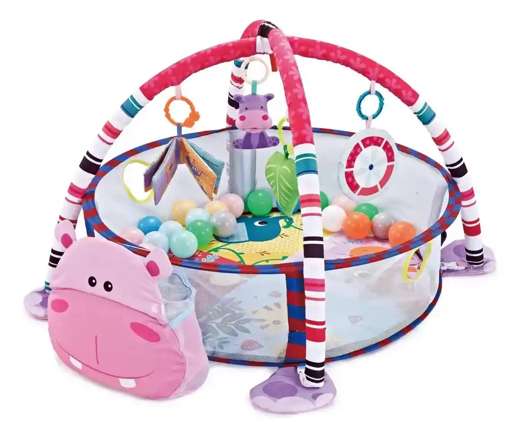 Gimnasio Y Corral Bebes Con Piscina De Pelotas Juguete Infantil