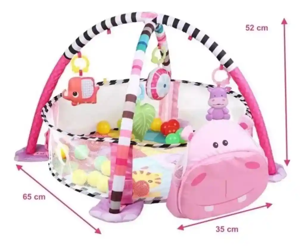 Gimnasio Y Corral Bebes Con Piscina De Pelotas Juguete Infantil