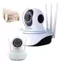 Cámara Wifi Ip 3 Antenas Monitorea A Tu Bebé