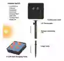 Guirnalda Luces Led Solares Azul Exteriores Impermeable 20m
