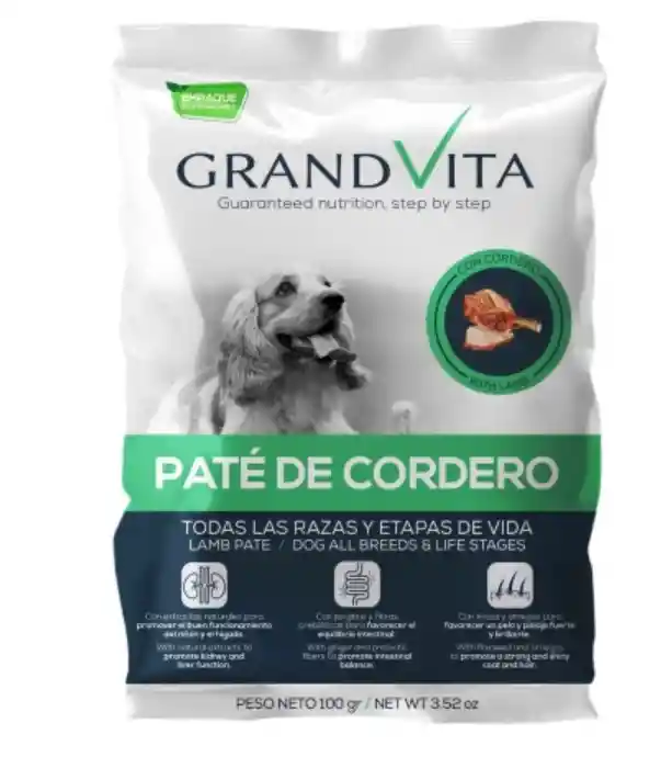 Gran Vita Pate De Cordero Perro 100gr