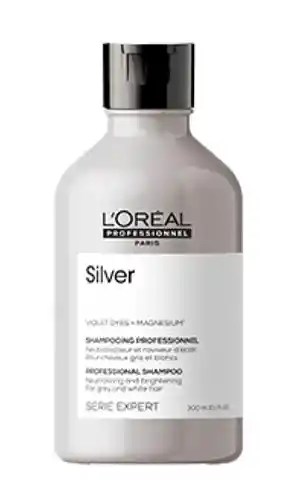 Loreal Shampoo Silver Profesional Serie Expert X 300 Ml