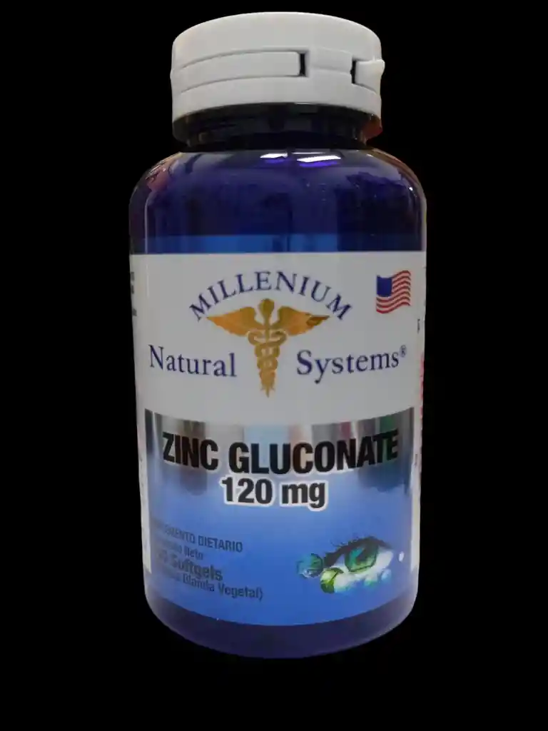 Zinc Gluconate 120 Mg X 100 Softgels Natural Systems