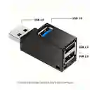 Adaptador Hub Divisor Mini De Alta Velocidad 1 Puerto Usb 3.0 Y 2 Usb 2.0 Para Pc Portátil Compuvirtual