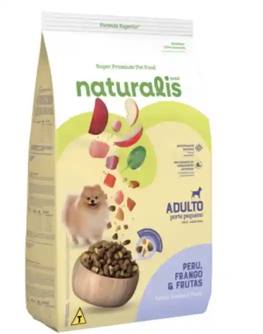 Concentrado Perro Naturalis Adulto Raza Pequeña Turkey Chicken Fruits 2,5kg