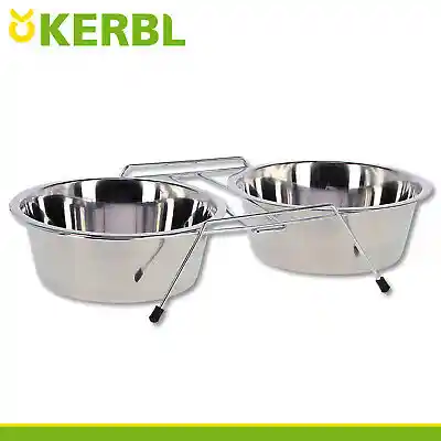 Comedero Mediano-grande Doble Con Base (1000gr C/u Cada Tasa)