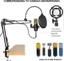 Soporte De Micrófono Para Blue Yeti, Quadcast Boom Arm Scissor Mic Stand Con Parabrisas Y Pantalla De Doble Capa Pop Filter Heavy Duty Mic Boom Scissor Arm Stands, Transmisión Y Grabación. Juego