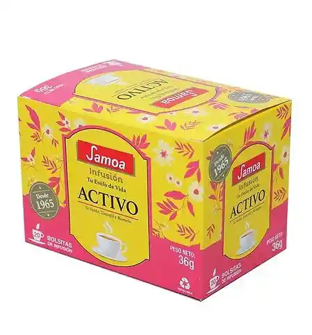 Infusion Activo X36gr 20 Unds Samoa