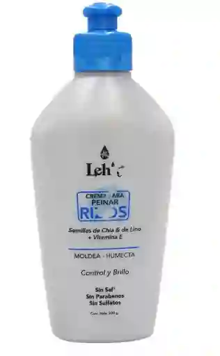 Lehit Crema Para Peinar Rizos Con Semillas De Chia Y Lino X 300g