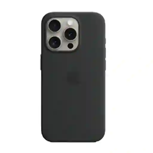 Estuche Silicona Iphone 16 Pro Negro
