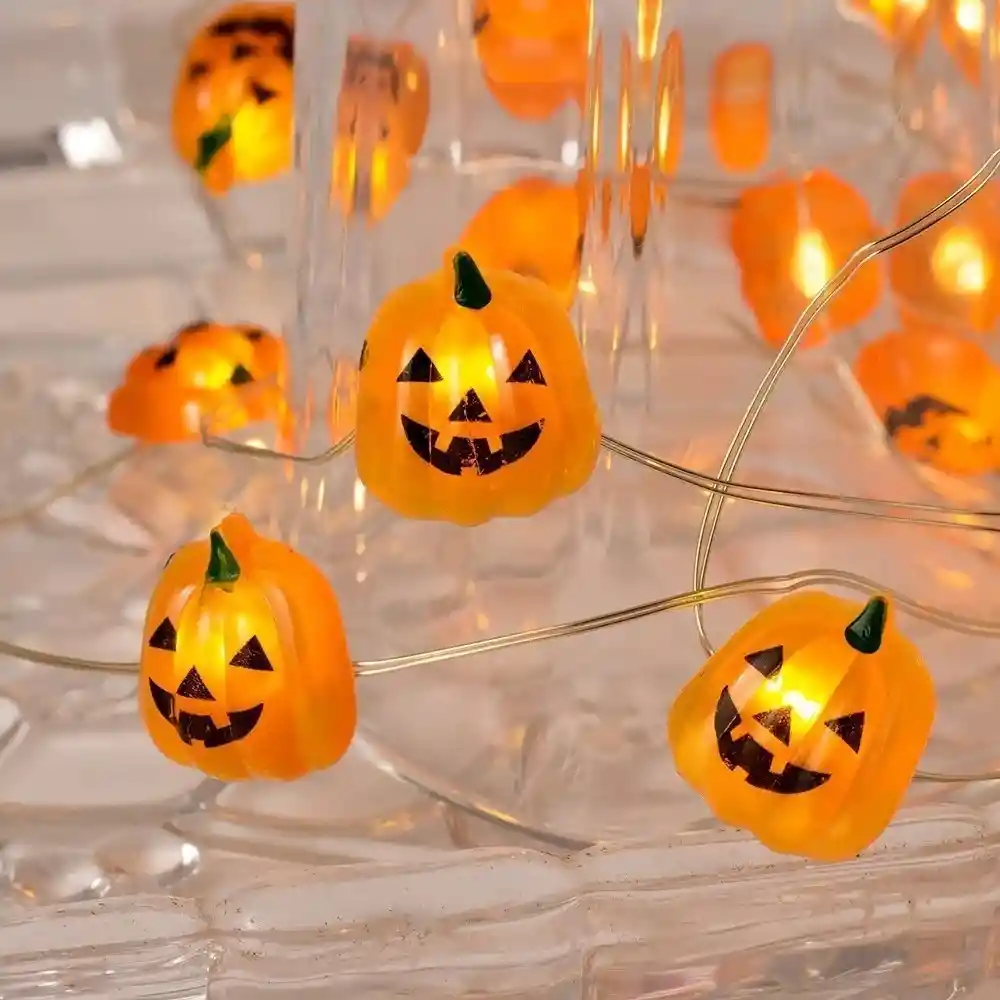 Luces Decorativas Calabazas Halloween X10