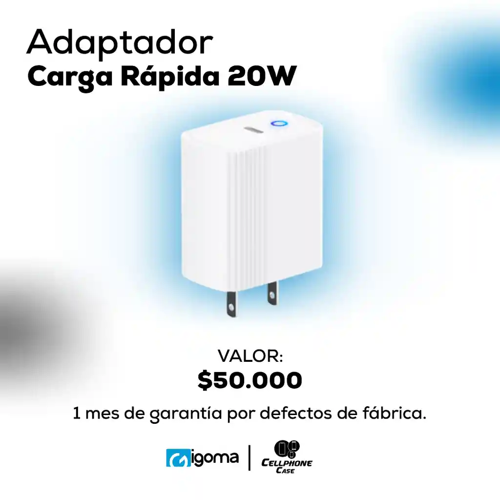 Adaptador Carga Rápida 20w