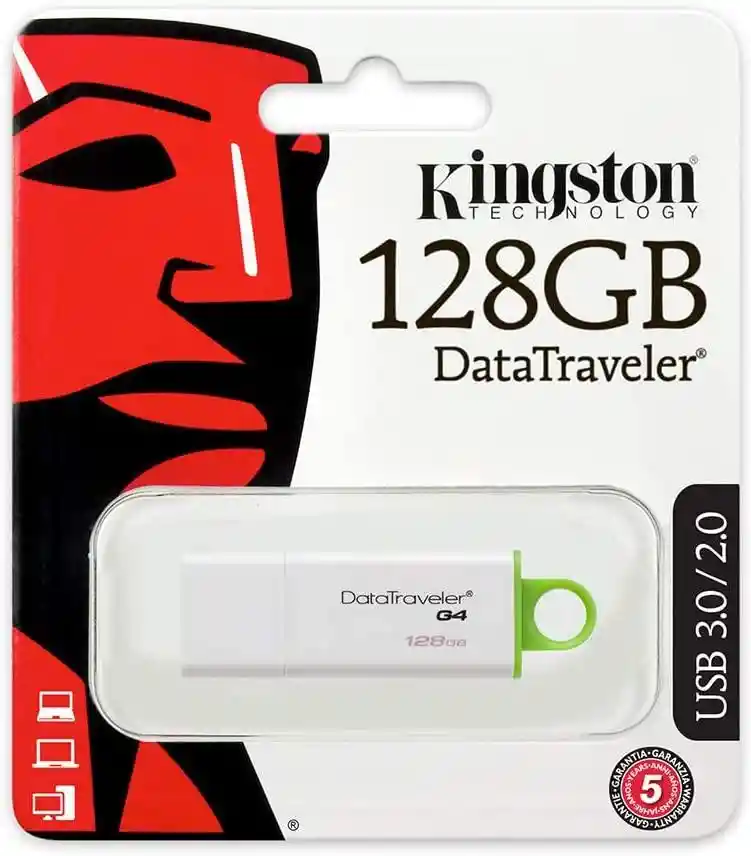 Memoria Usb 3.0 De 128gb, Data Traveler G4 Kingston