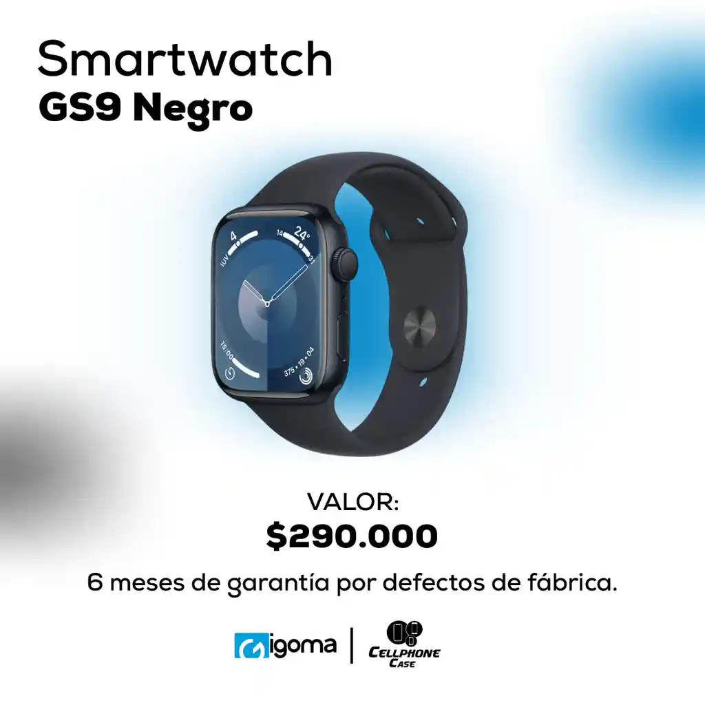 Smartwatch Gs9 Negro