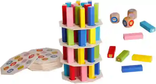 Juego Estimulación Motora Torre De Bloques Para Niños