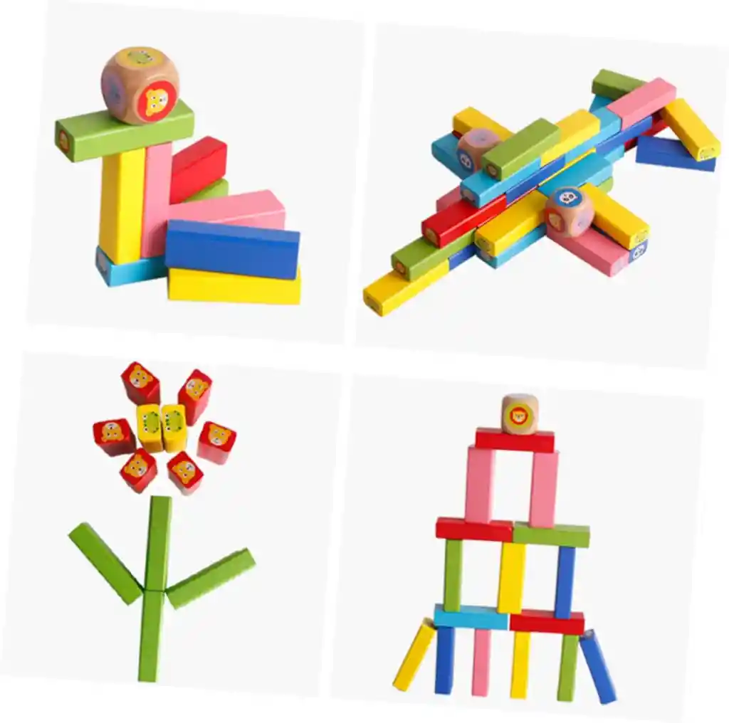 Juego Estimulación Motora Torre De Bloques Para Niños