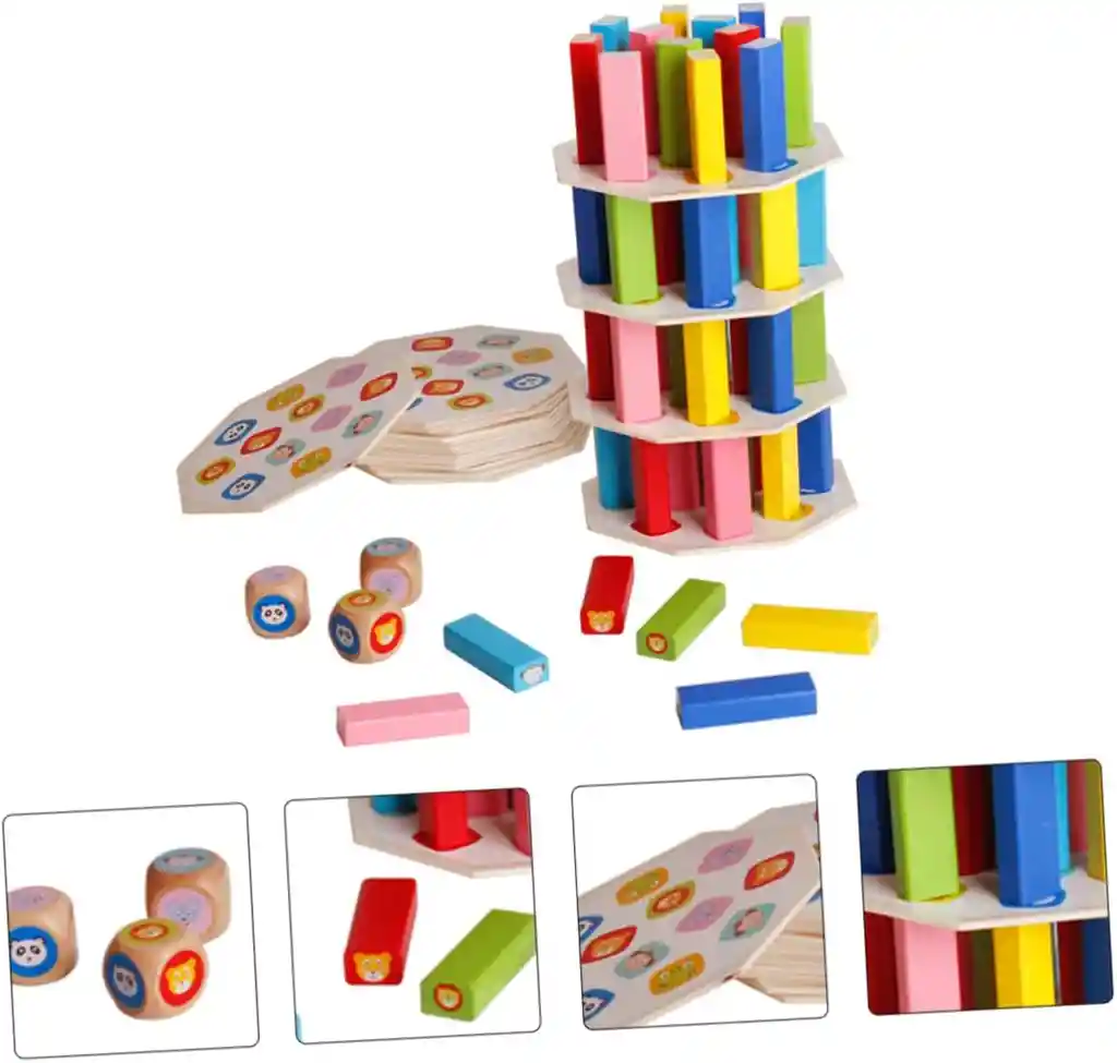 Juego Estimulación Motora Torre De Bloques Para Niños