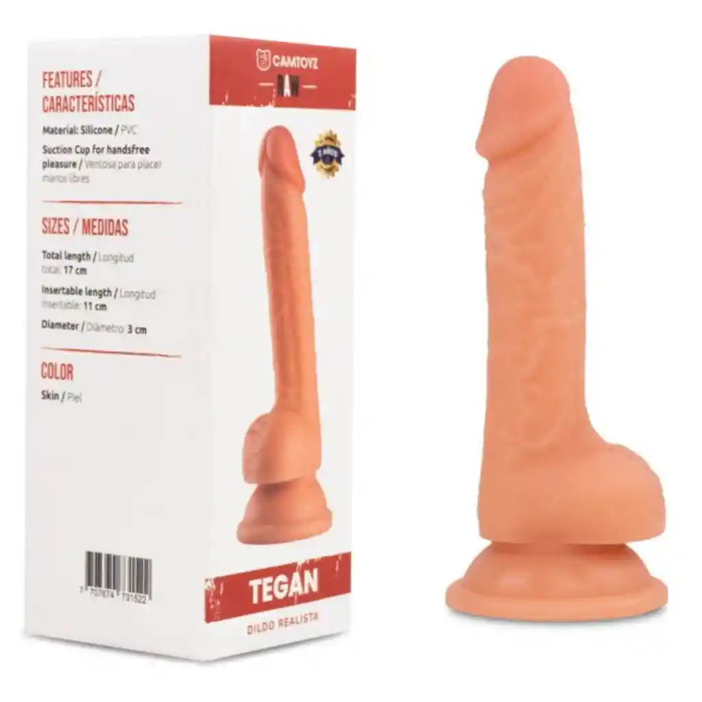 Dildo Realista Tegan 17 Cm
