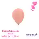 Globo O Bomba Metal Dorado Rosa Sempertex R9x12