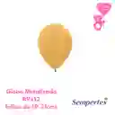 Globo O Bomba Metal Dorado Sempertex R9x12