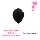 Globo O Bomba Metal Negro Sempertex R9x12